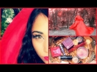 ♥ Red Riding Hood-Halloween Makeup + 1 Minute NO SEW Cloak ♥