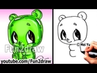 Kawaii - Gummy Bear Drawing Tutorial - Easy things to Draw for Beginners