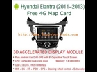 Android Auto DVD Player for Hyundai Elantra 2011-2013 GPS Navigation Wifi 3G Radio Bluetooth