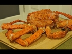(ASMR / Relaxing Eating Sounds) Eating Alaskan King / Spider Crab