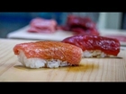 Tuna nigiri - how to make tuna nigiri sushi - japanese food recipe