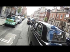 London Black Cab threatens cyclist SAZ 5895
