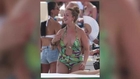 Natalie Cassidy Hits the Beach in a Cut-Out Swimsuit
